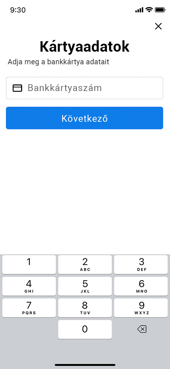 Carneo Pay pridanie karty HU